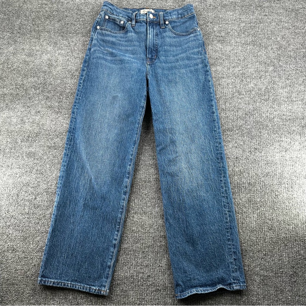 Madewell Jeans Womens 28 The Perfect Vintage Wide Leg Medium Wash Blue Normcore